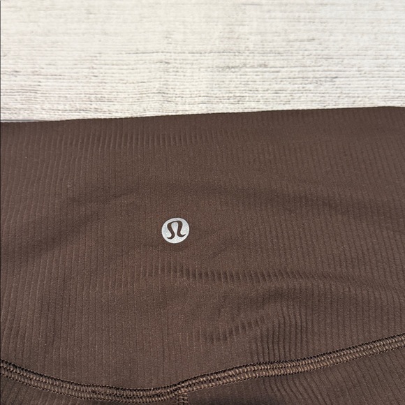 🍋Lululemon Align Ribbed High-Rise Pant 28" Size 8 Dark Brown Java?? W5EU7S🍋 - Picture 11 of 15